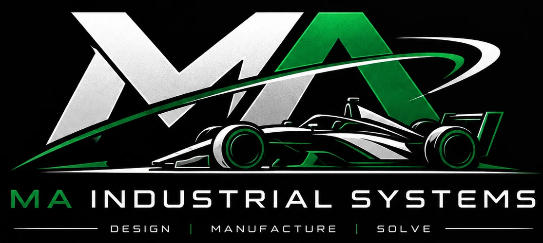 MA Industrial Systems racing-inspired logo
